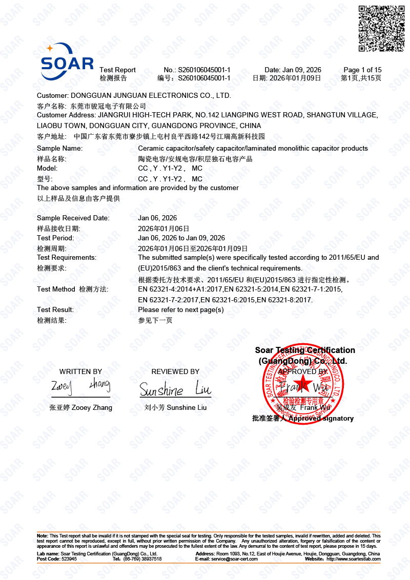 ROHS 證書